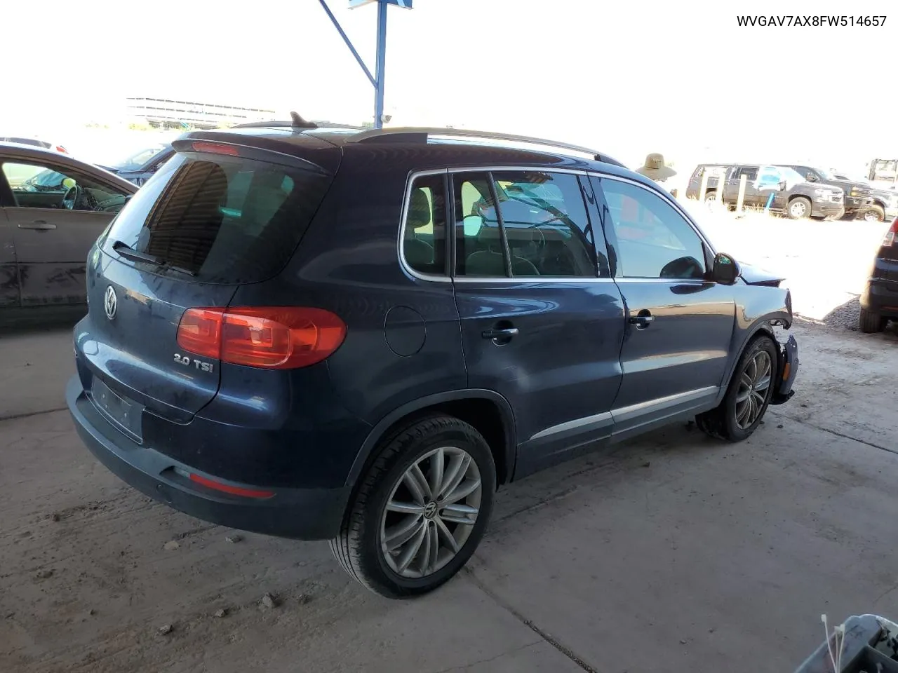 2015 Volkswagen Tiguan S VIN: WVGAV7AX8FW514657 Lot: 71044654