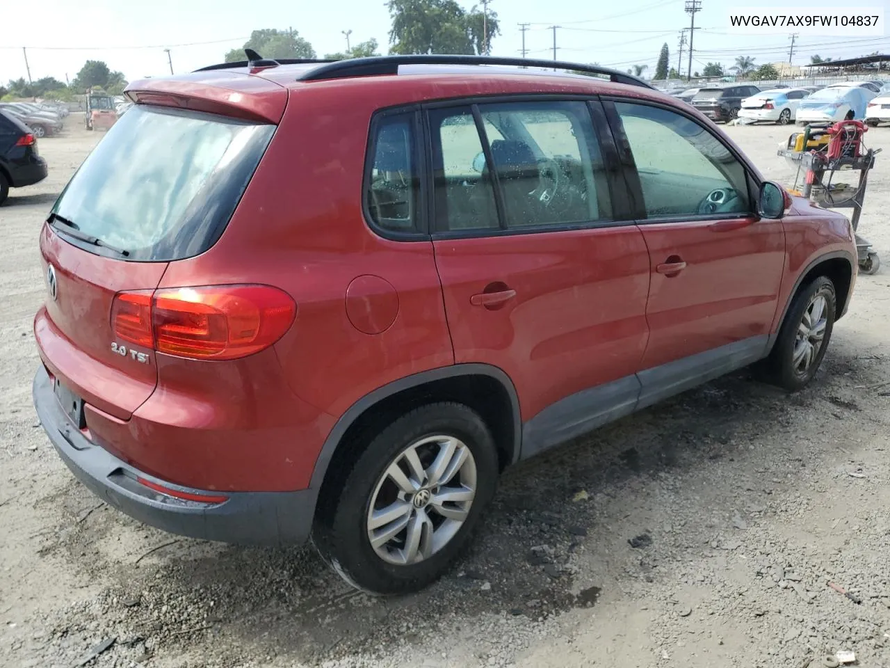 2015 Volkswagen Tiguan S VIN: WVGAV7AX9FW104837 Lot: 71494934