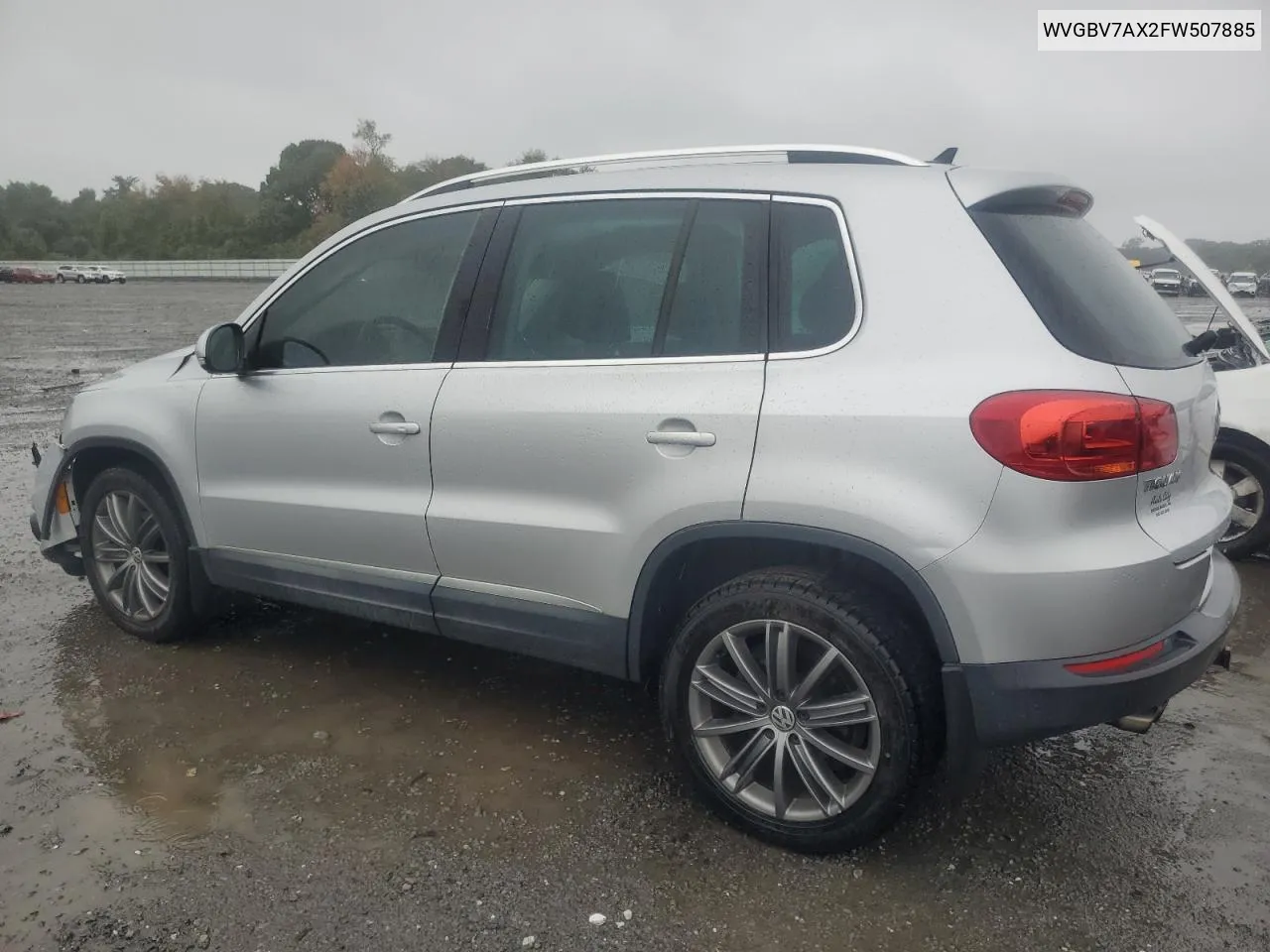 2015 Volkswagen Tiguan S VIN: WVGBV7AX2FW507885 Lot: 72412214