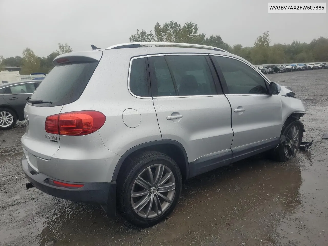 2015 Volkswagen Tiguan S VIN: WVGBV7AX2FW507885 Lot: 72412214