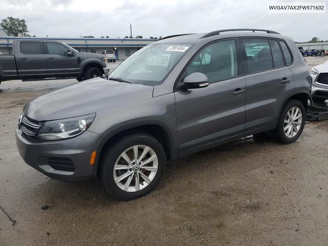 WVGAV7AX2FW571632 2015 Volkswagen Tiguan S