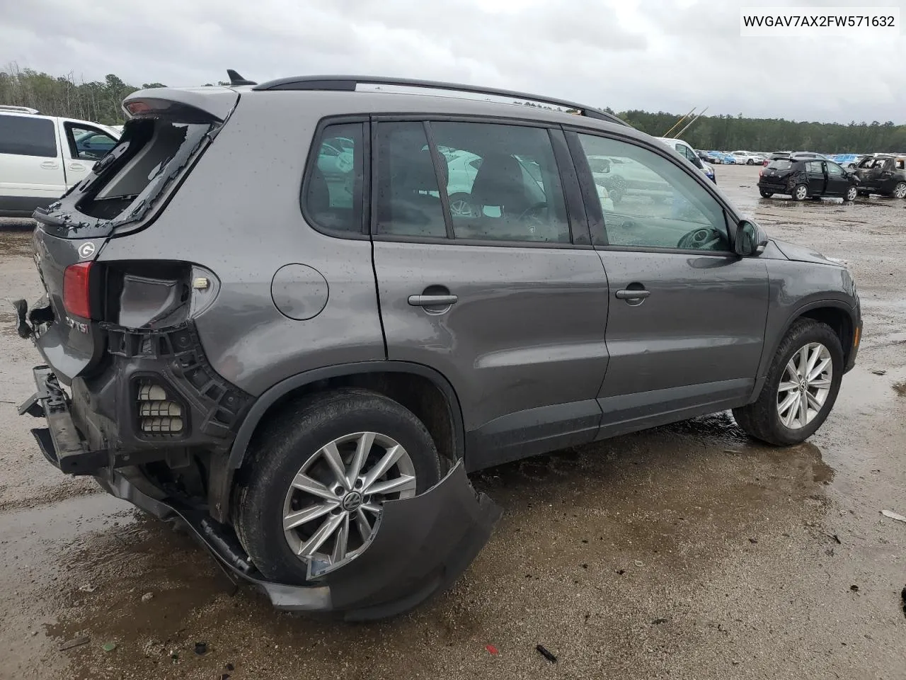 2015 Volkswagen Tiguan S VIN: WVGAV7AX2FW571632 Lot: 72981404