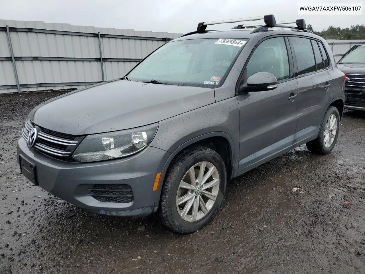 2015 Volkswagen Tiguan S VIN: WVGAV7AXXFW506107 Lot: 73699864