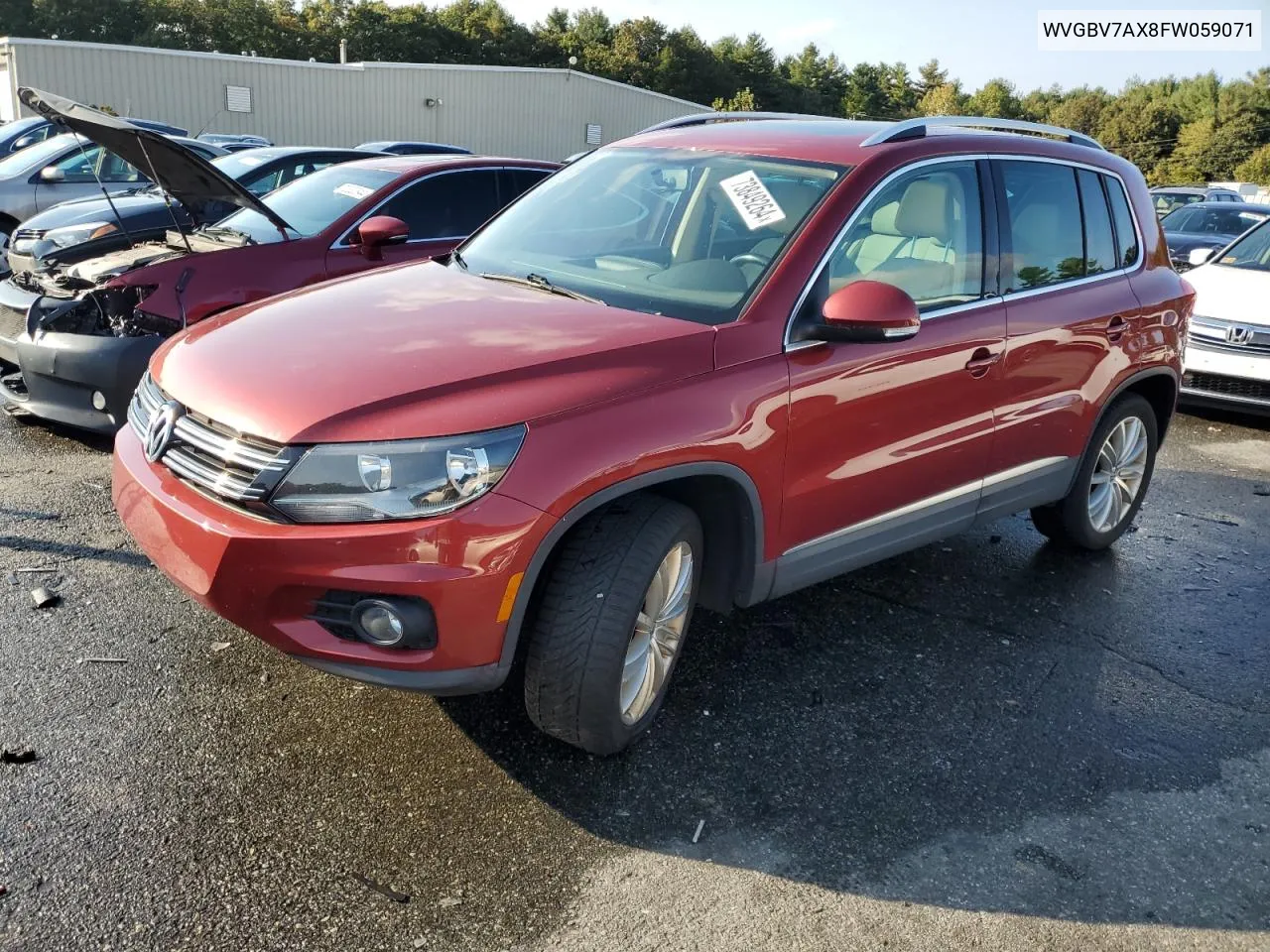 2015 Volkswagen Tiguan S VIN: WVGBV7AX8FW059071 Lot: 73849264