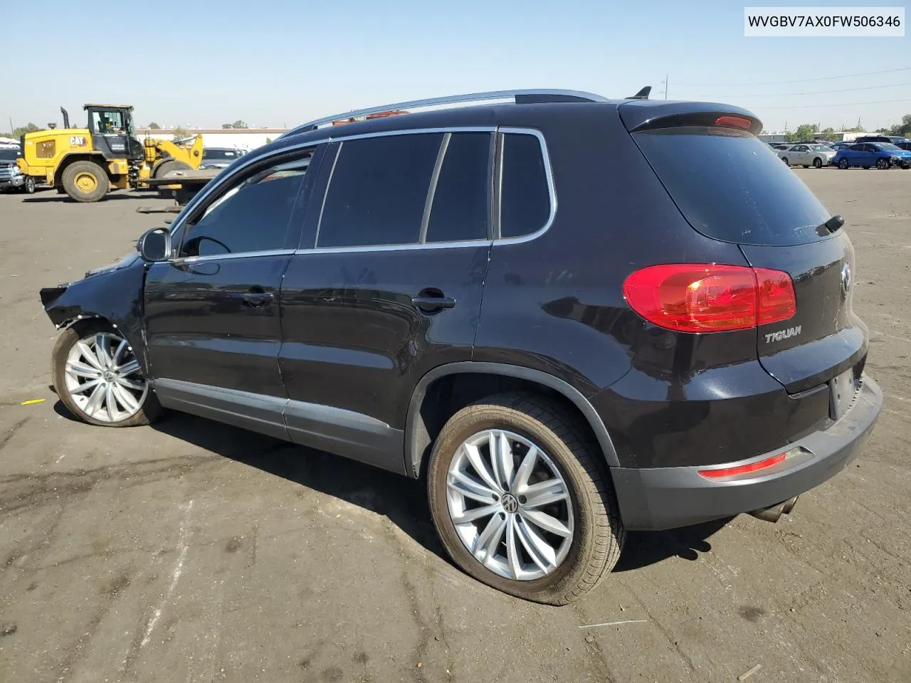 2015 Volkswagen Tiguan S VIN: WVGBV7AX0FW506346 Lot: 74106654