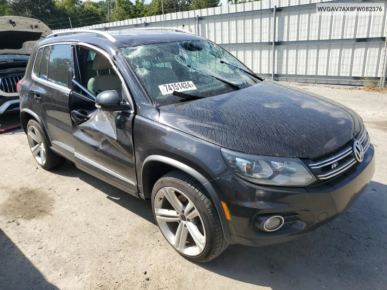 2015 Volkswagen Tiguan S VIN: WVGAV7AX8FW082376 Lot: 74151424