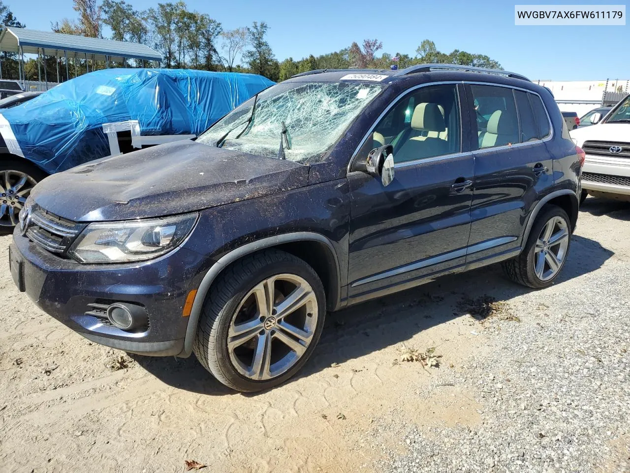 2015 Volkswagen Tiguan S VIN: WVGBV7AX6FW611179 Lot: 75090484