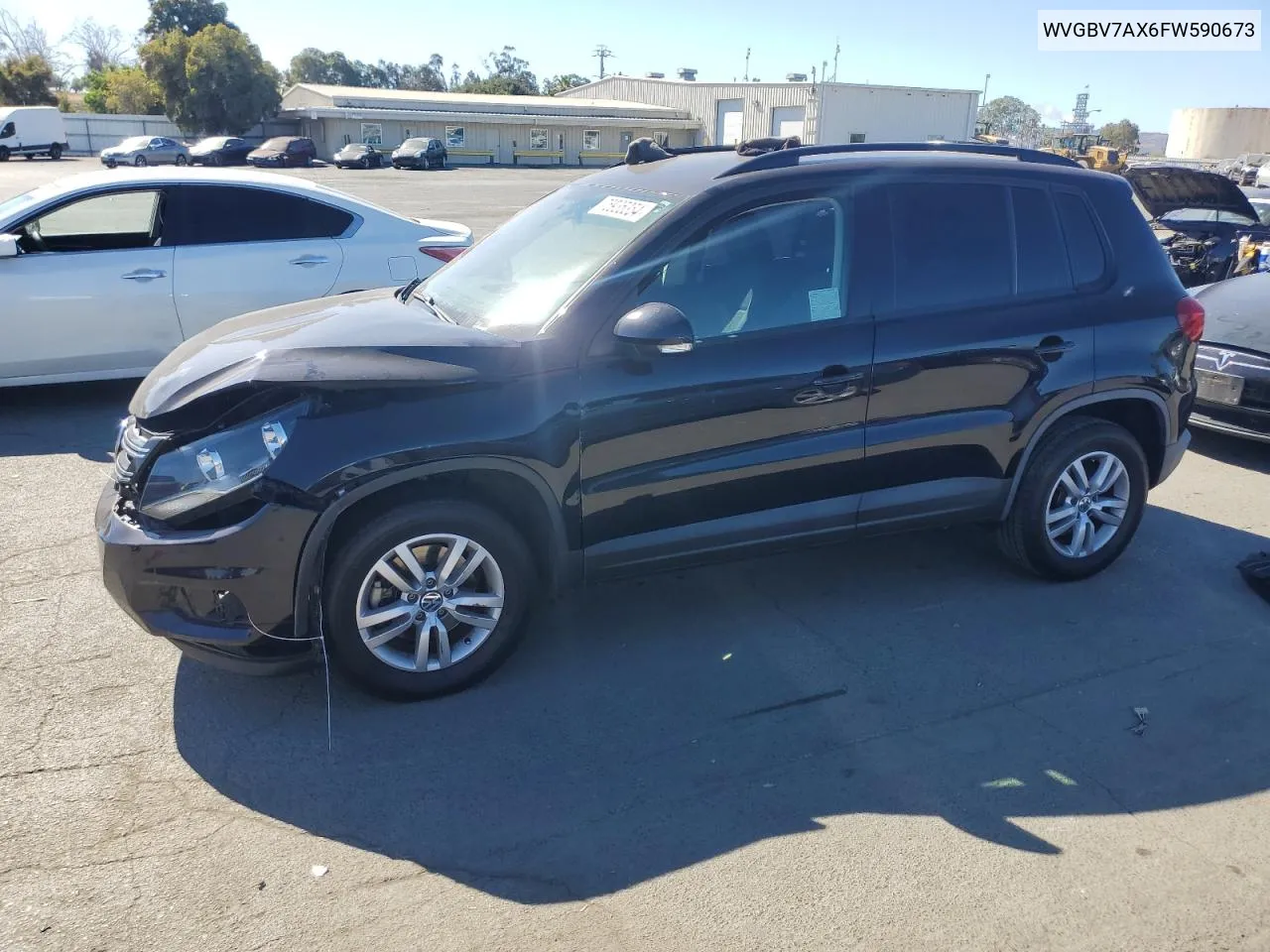 2015 Volkswagen Tiguan S VIN: WVGBV7AX6FW590673 Lot: 75935354