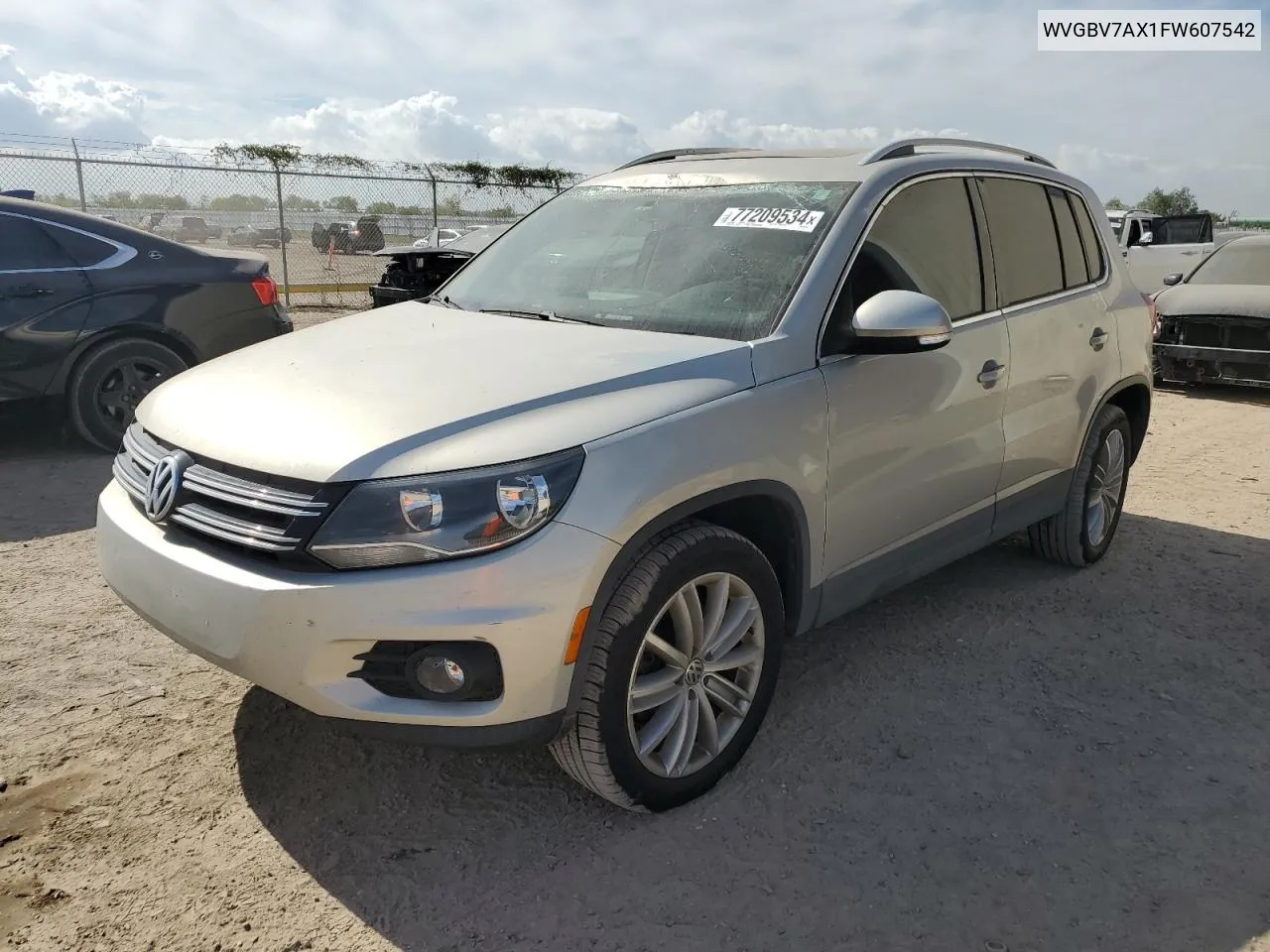 WVGBV7AX1FW607542 2015 Volkswagen Tiguan S