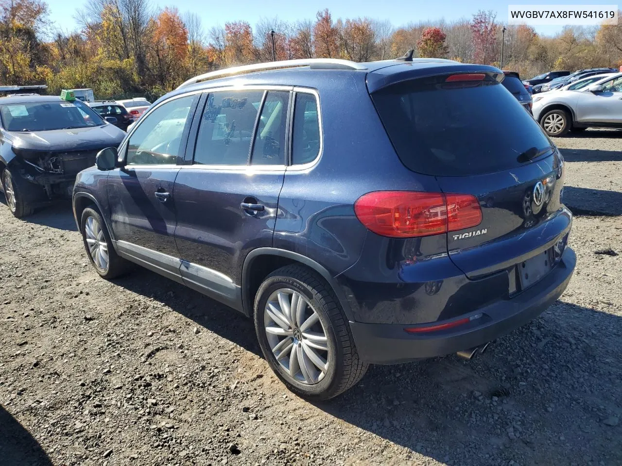 2015 Volkswagen Tiguan S VIN: WVGBV7AX8FW541619 Lot: 77826134