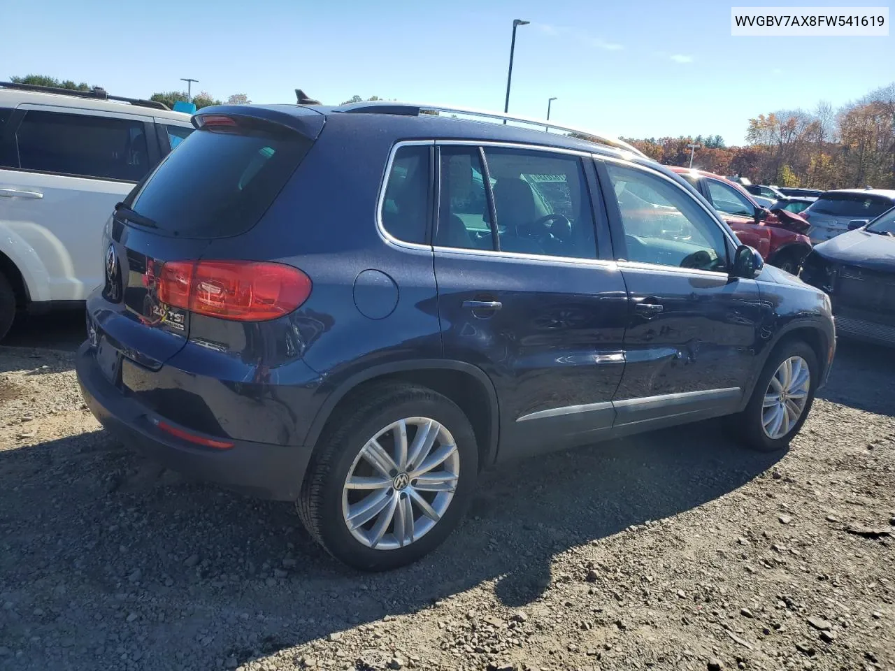 2015 Volkswagen Tiguan S VIN: WVGBV7AX8FW541619 Lot: 77826134