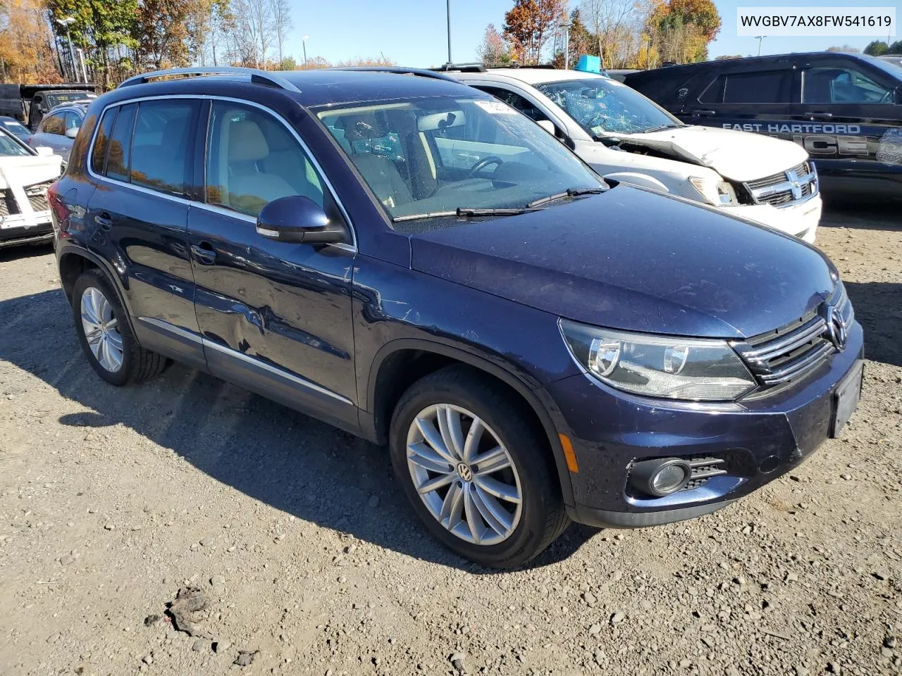 2015 Volkswagen Tiguan S VIN: WVGBV7AX8FW541619 Lot: 77826134