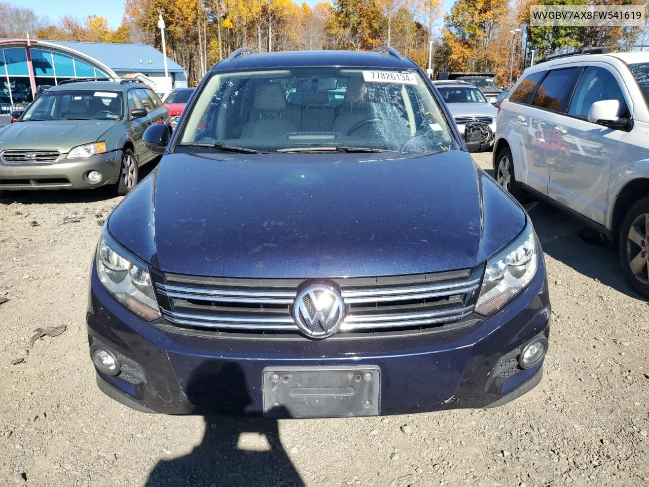 2015 Volkswagen Tiguan S VIN: WVGBV7AX8FW541619 Lot: 77826134