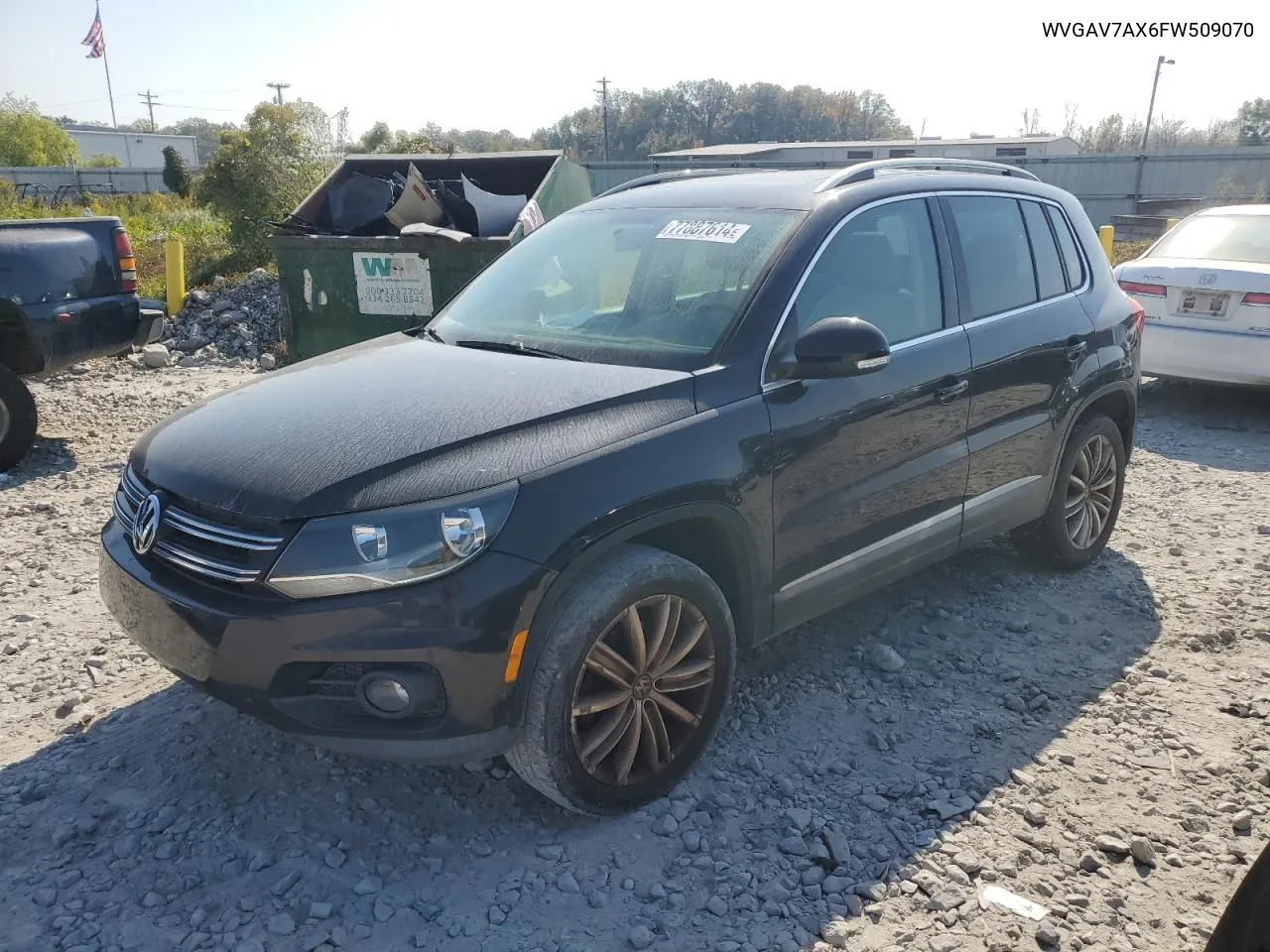 2015 Volkswagen Tiguan S VIN: WVGAV7AX6FW509070 Lot: 77887614