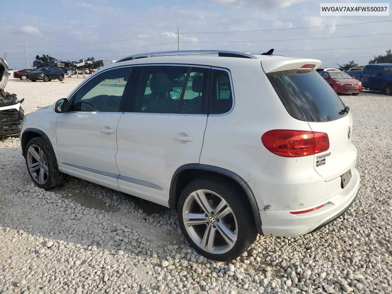 2015 Volkswagen Tiguan S VIN: WVGAV7AX4FW550037 Lot: 78816014