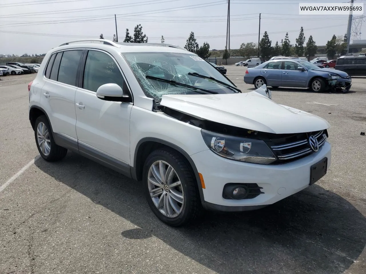 2015 Volkswagen Tiguan S VIN: WVGAV7AXXFW595693 Lot: 78899014