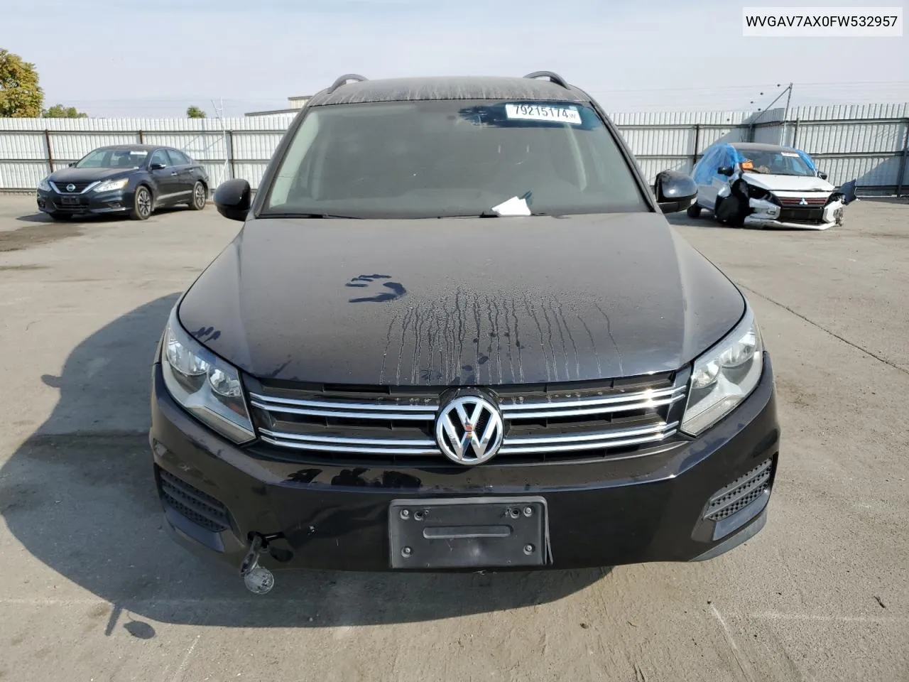 2015 Volkswagen Tiguan S VIN: WVGAV7AX0FW532957 Lot: 79215174