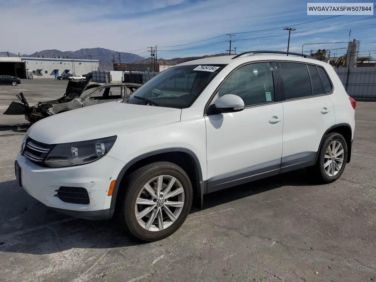 2015 Volkswagen Tiguan S VIN: WVGAV7AX5FW507844 Lot: 79454184