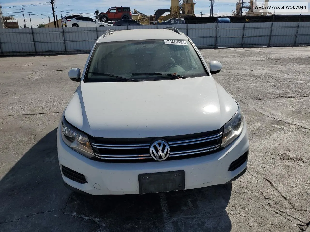 2015 Volkswagen Tiguan S VIN: WVGAV7AX5FW507844 Lot: 79454184