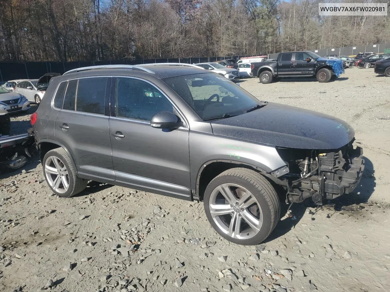 2015 Volkswagen Tiguan S VIN: WVGBV7AX6FW020981 Lot: 80225284