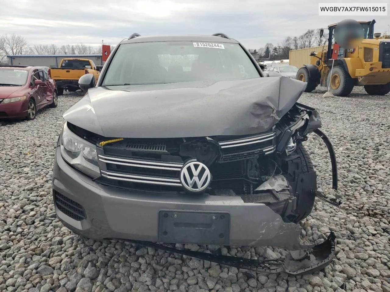 2015 Volkswagen Tiguan S VIN: WVGBV7AX7FW615015 Lot: 81526244