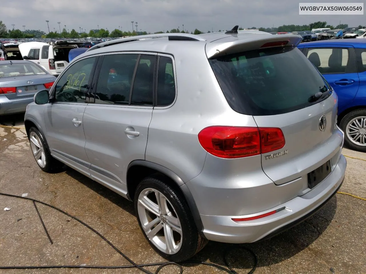 2016 Volkswagen Tiguan S VIN: WVGBV7AX5GW060549 Lot: 54997694