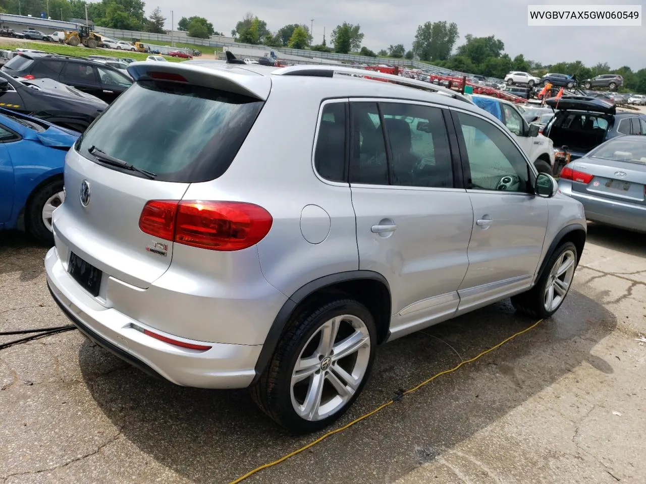 2016 Volkswagen Tiguan S VIN: WVGBV7AX5GW060549 Lot: 54997694