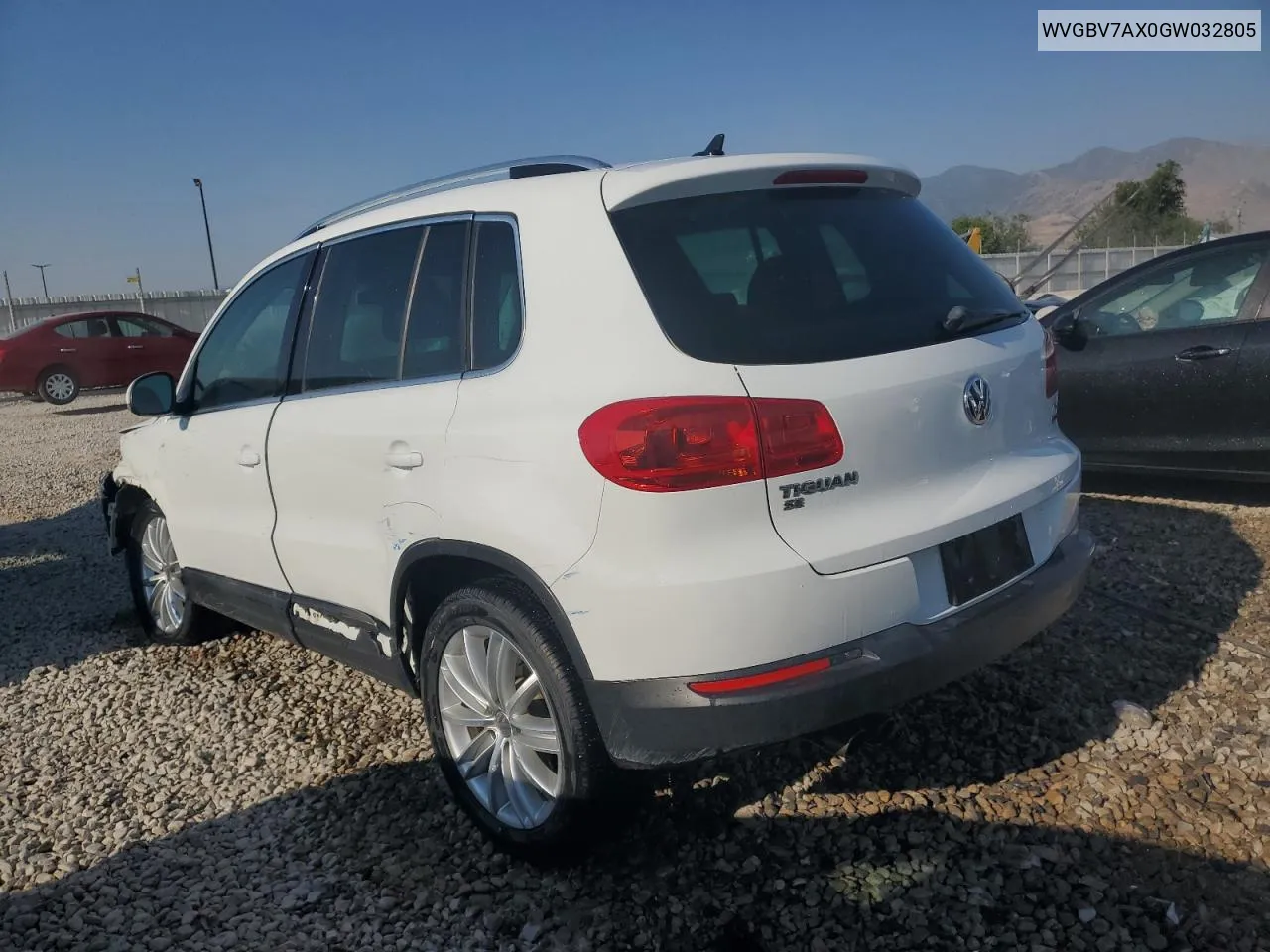 WVGBV7AX0GW032805 2016 Volkswagen Tiguan S