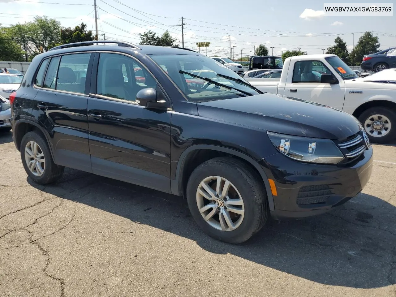 2016 Volkswagen Tiguan S VIN: WVGBV7AX4GW583769 Lot: 62712944