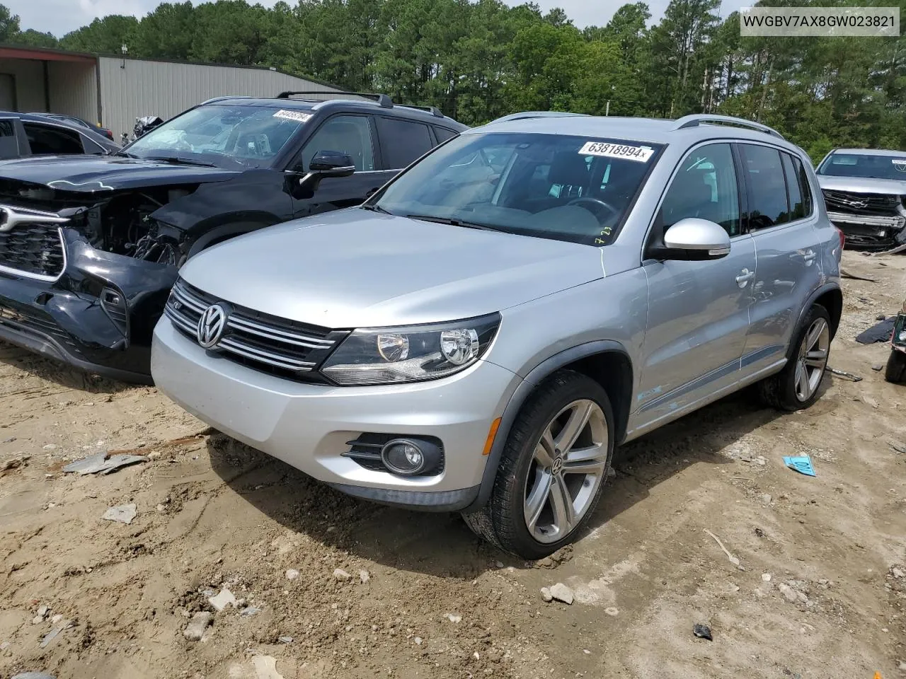 2016 Volkswagen Tiguan S VIN: WVGBV7AX8GW023821 Lot: 63818994