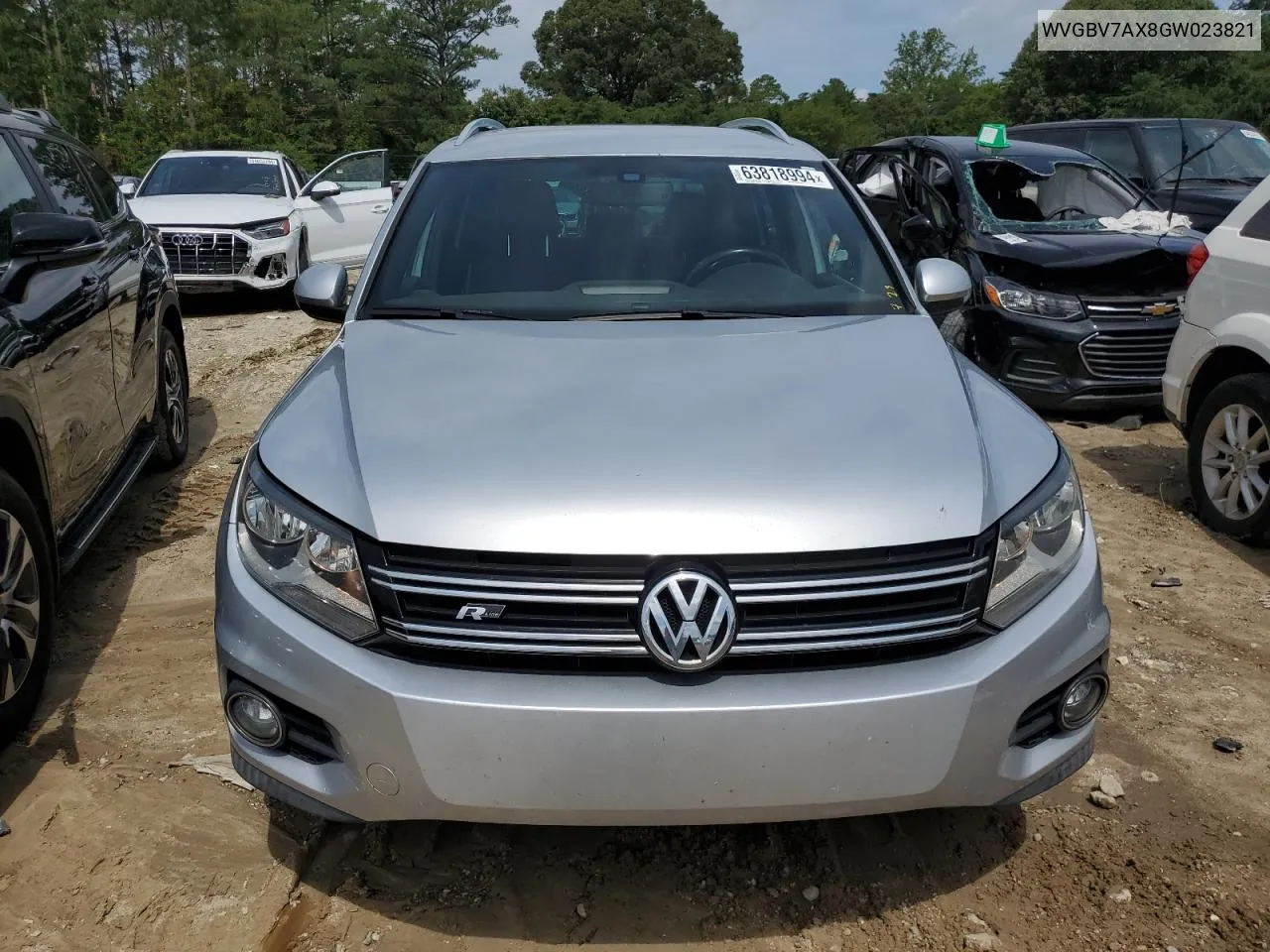 2016 Volkswagen Tiguan S VIN: WVGBV7AX8GW023821 Lot: 63818994