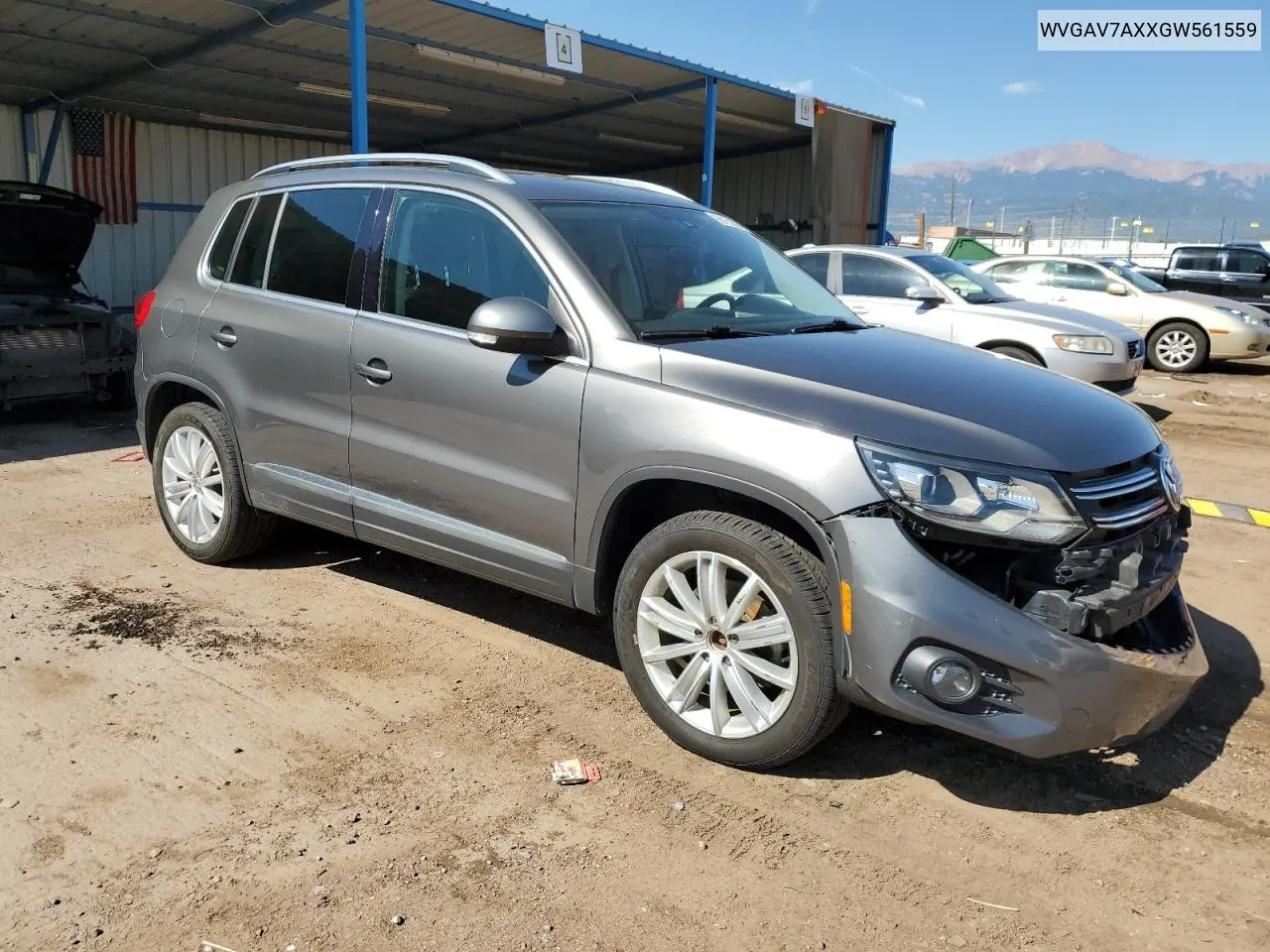 WVGAV7AXXGW561559 2016 Volkswagen Tiguan S