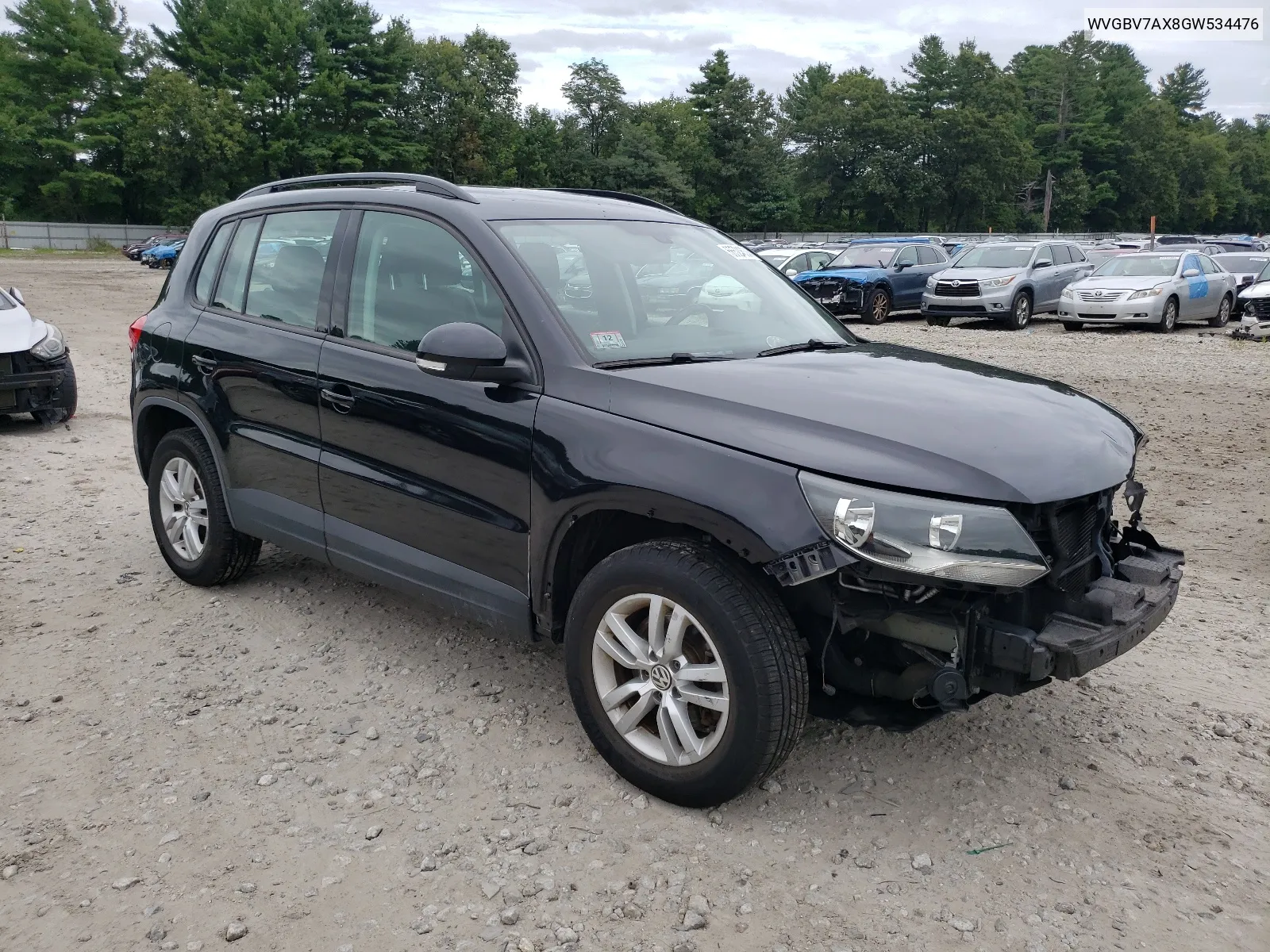 WVGBV7AX8GW534476 2016 Volkswagen Tiguan S