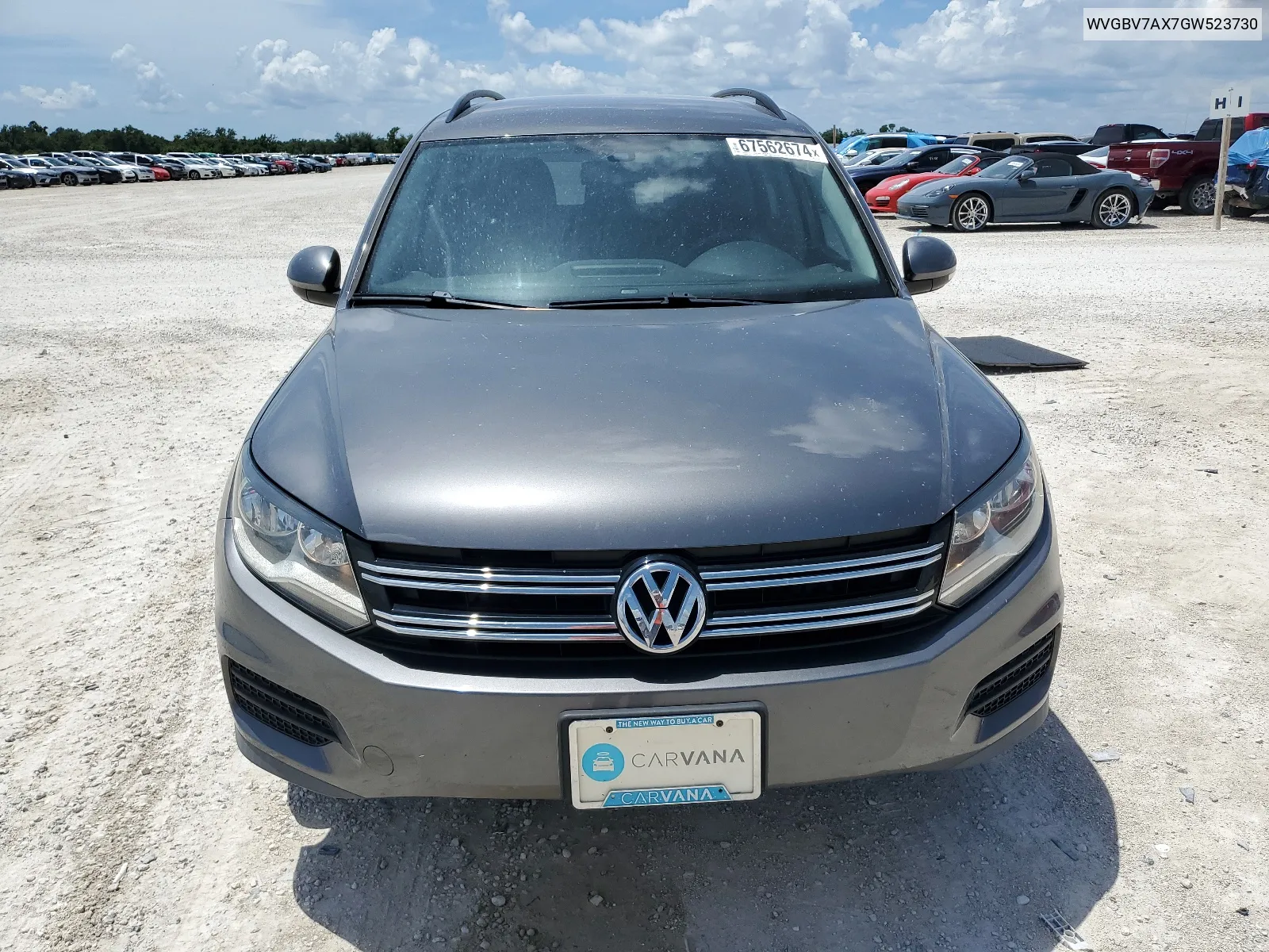 2016 Volkswagen Tiguan S VIN: WVGBV7AX7GW523730 Lot: 67562674