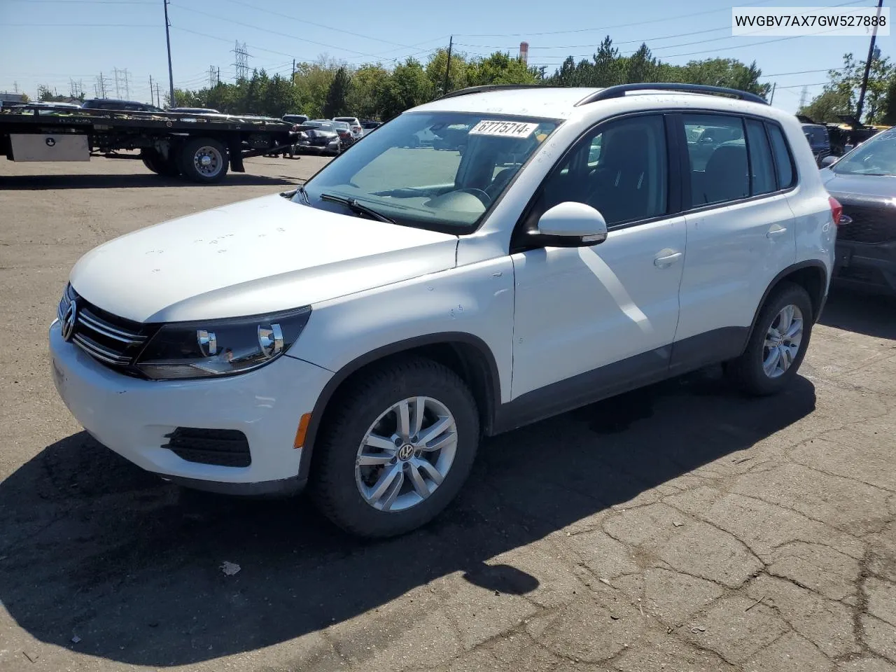 2016 Volkswagen Tiguan S VIN: WVGBV7AX7GW527888 Lot: 67775714