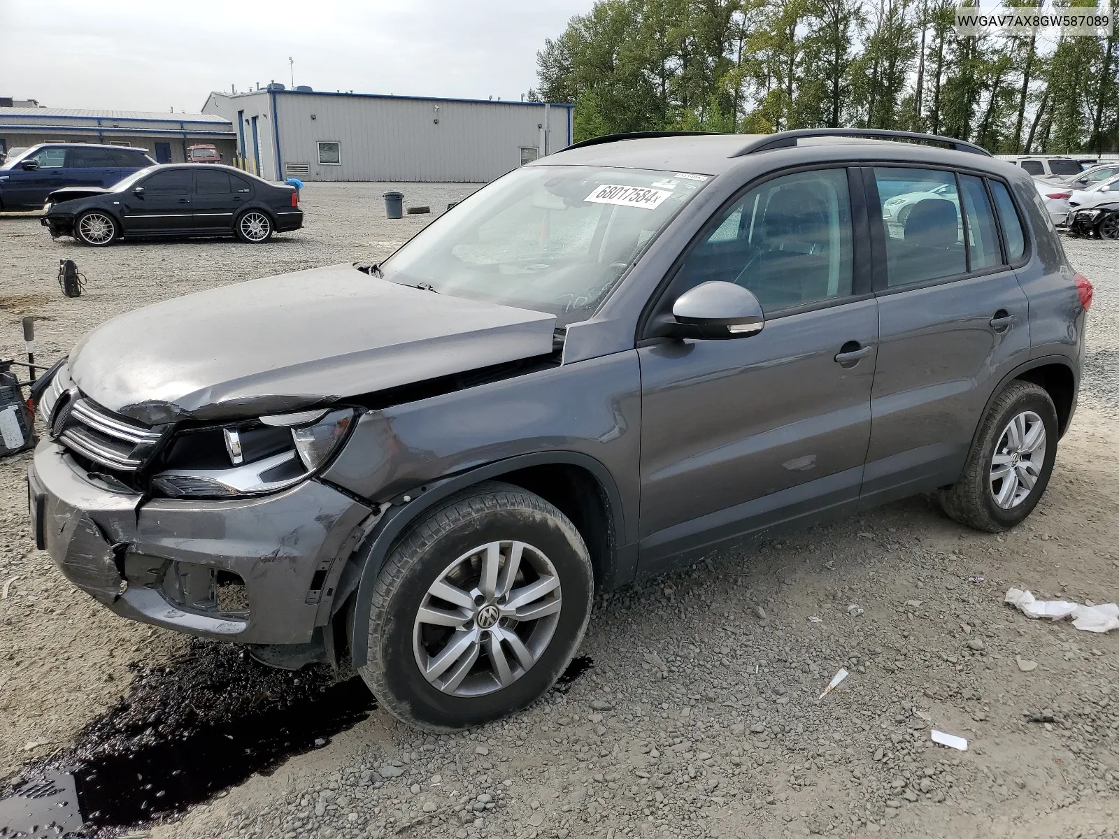 WVGAV7AX8GW587089 2016 Volkswagen Tiguan S