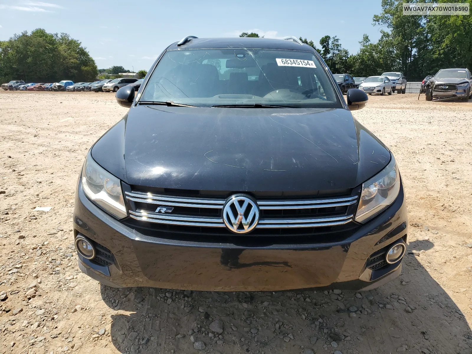 2016 Volkswagen Tiguan S VIN: WVGAV7AX7GW018590 Lot: 68345154