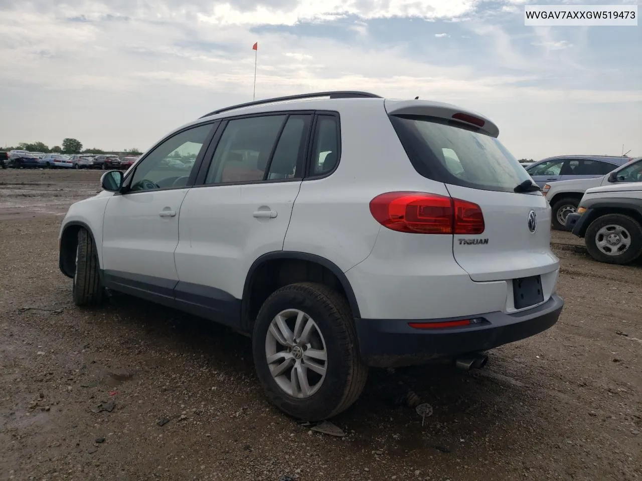 WVGAV7AXXGW519473 2016 Volkswagen Tiguan S