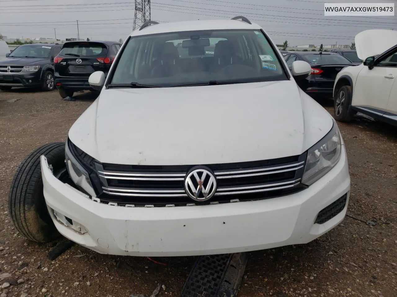 WVGAV7AXXGW519473 2016 Volkswagen Tiguan S