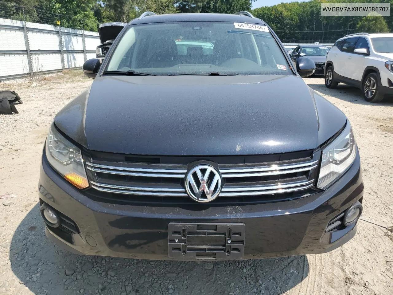 WVGBV7AX8GW586707 2016 Volkswagen Tiguan S