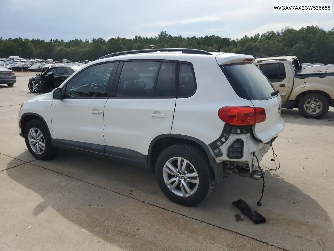 2016 Volkswagen Tiguan S VIN: WVGAV7AX2GW536655 Lot: 69210024