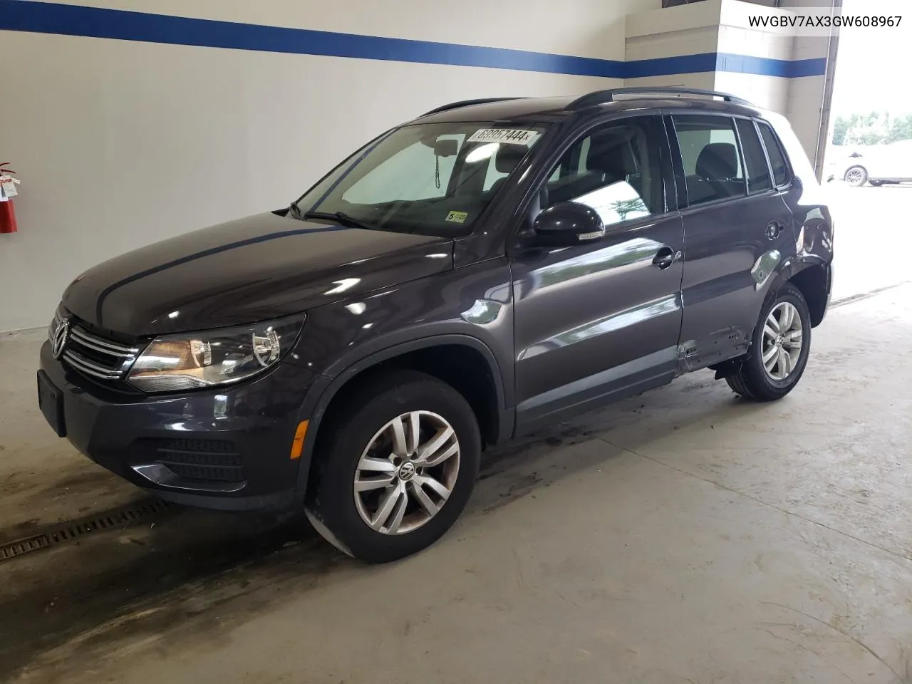 2016 Volkswagen Tiguan S VIN: WVGBV7AX3GW608967 Lot: 69957444