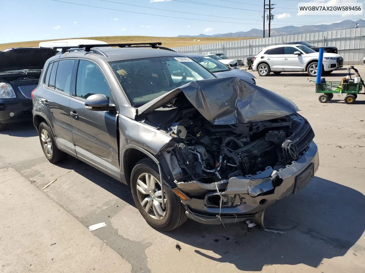 WVGBV7AX2GW589456 2016 Volkswagen Tiguan S