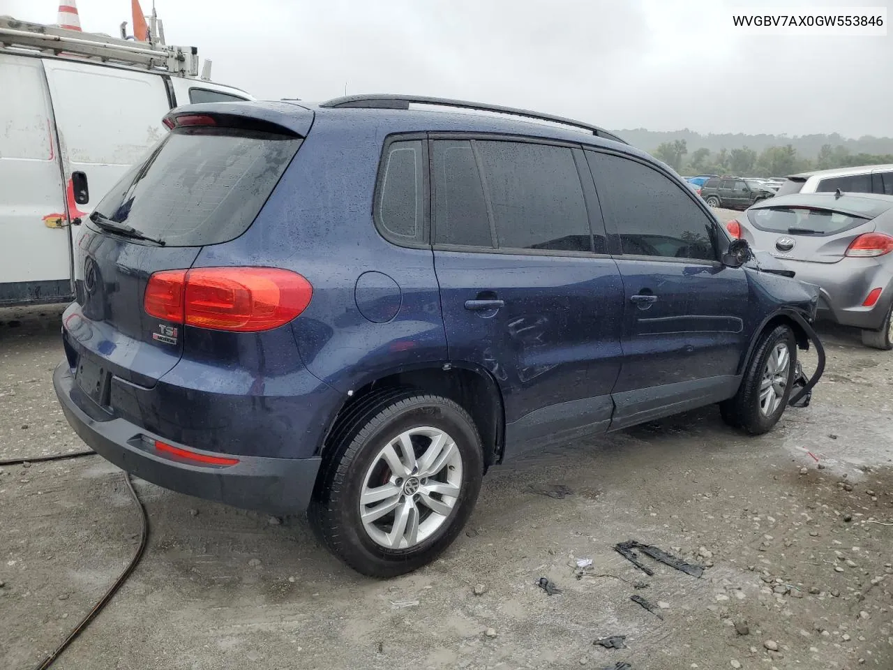 2016 Volkswagen Tiguan S VIN: WVGBV7AX0GW553846 Lot: 70801054