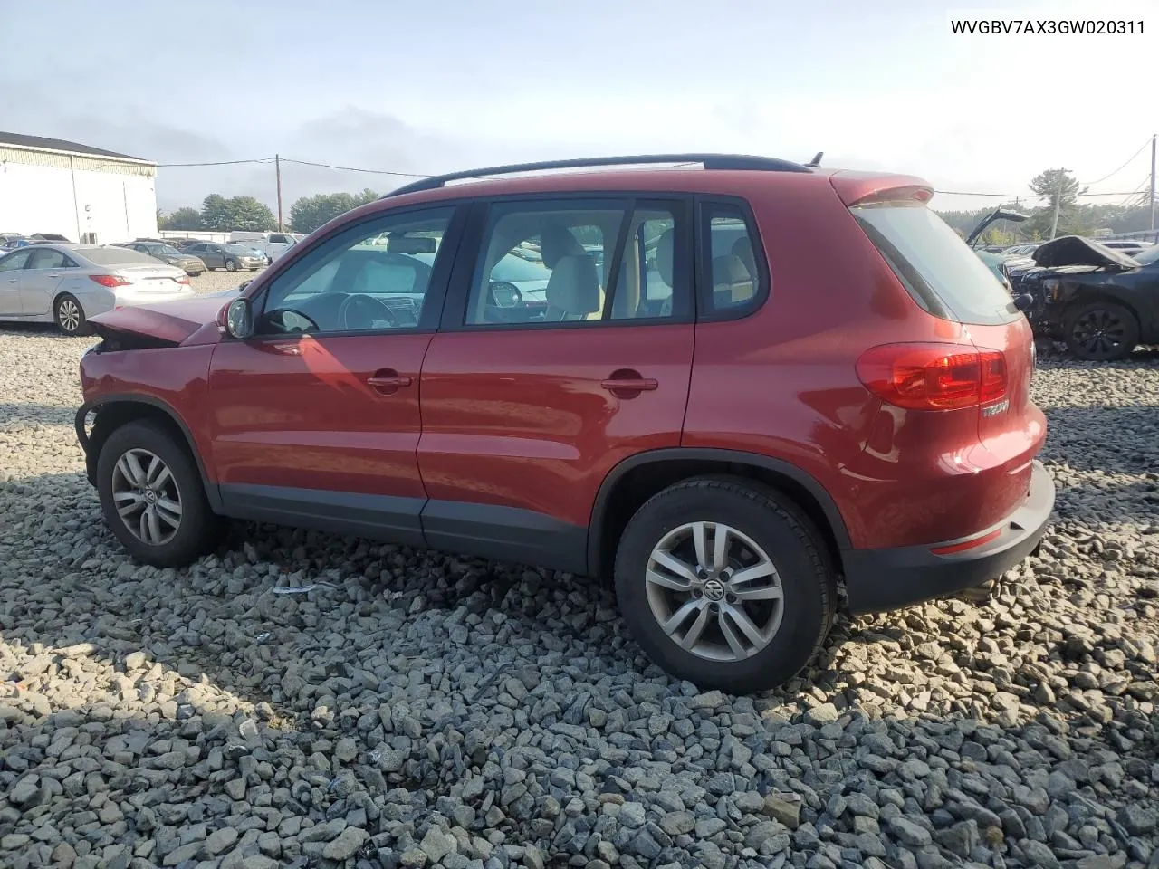 WVGBV7AX3GW020311 2016 Volkswagen Tiguan S