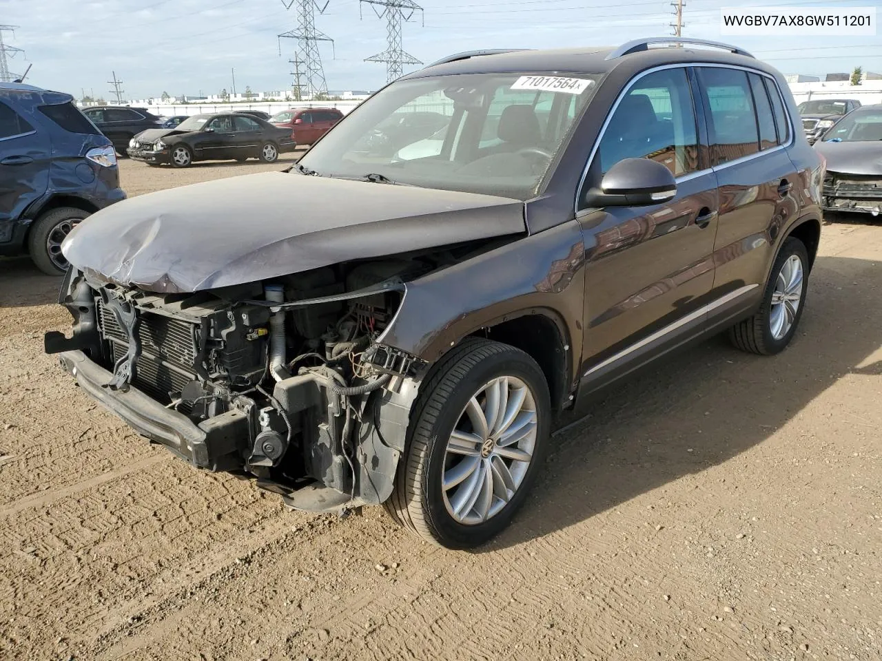 WVGBV7AX8GW511201 2016 Volkswagen Tiguan S