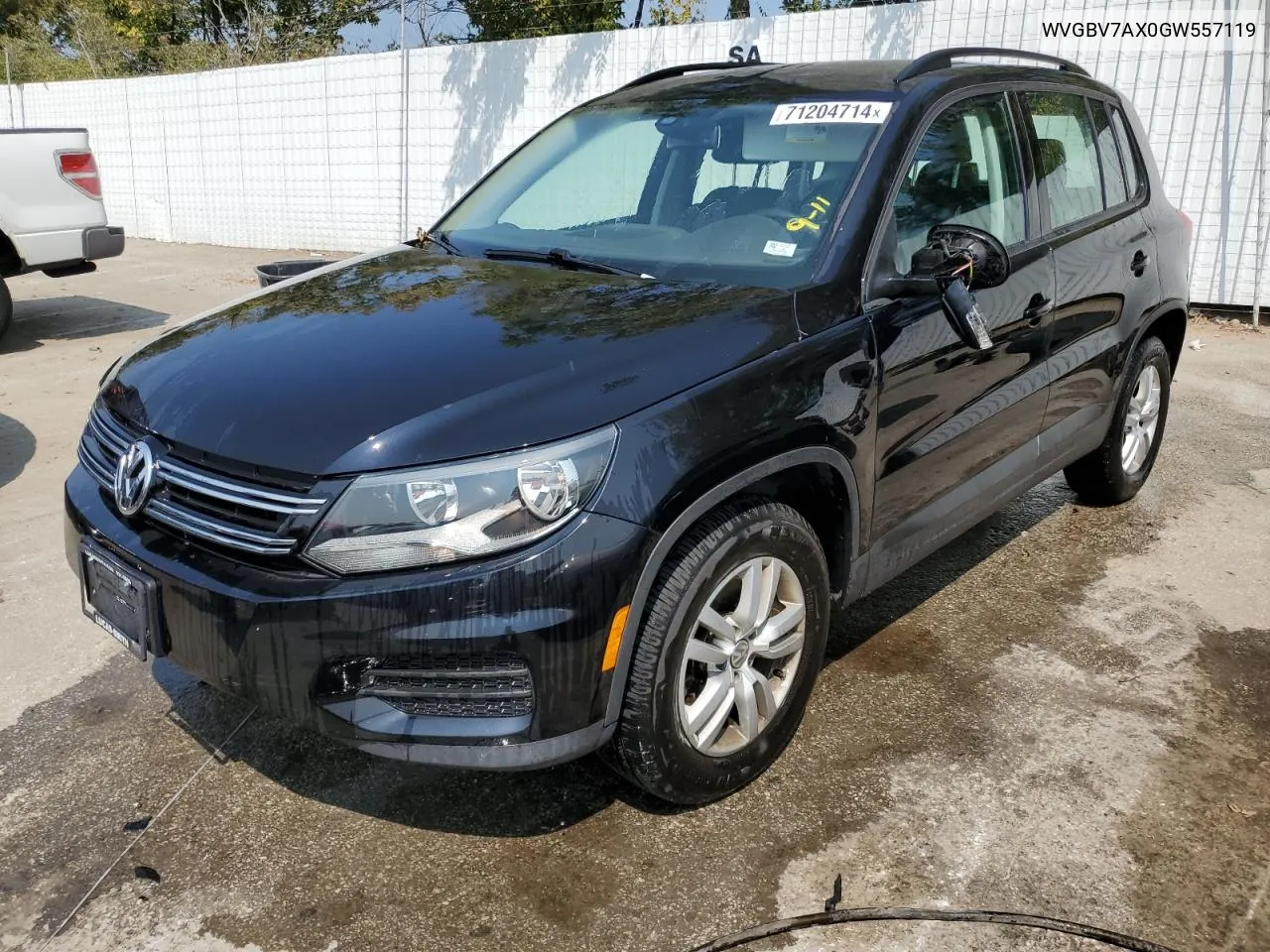 2016 Volkswagen Tiguan S VIN: WVGBV7AX0GW557119 Lot: 71204714