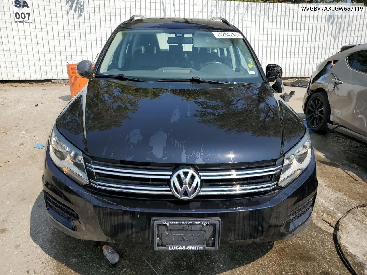 2016 Volkswagen Tiguan S VIN: WVGBV7AX0GW557119 Lot: 71204714