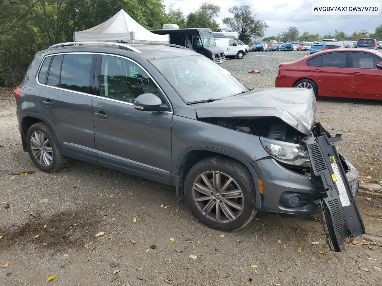 2016 Volkswagen Tiguan S VIN: WVGBV7AX1GW579730 Lot: 71547194