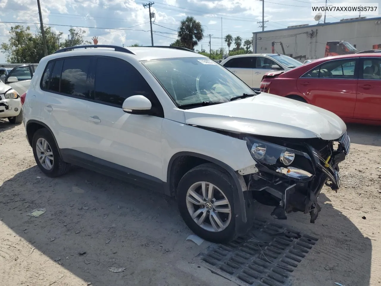 WVGAV7AXXGW535737 2016 Volkswagen Tiguan S